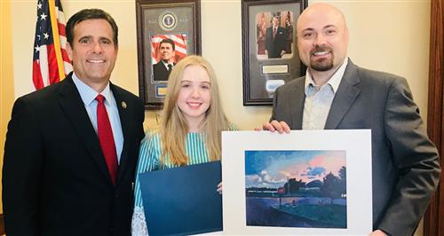 Rockwall HS Student Wins People’s Choice Award for Congressional Art Contest 